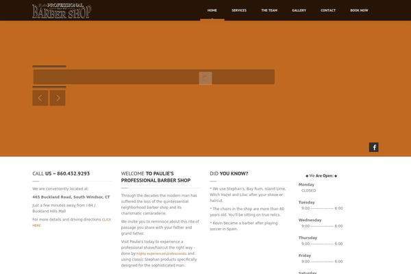 HairPress theme site design template sample