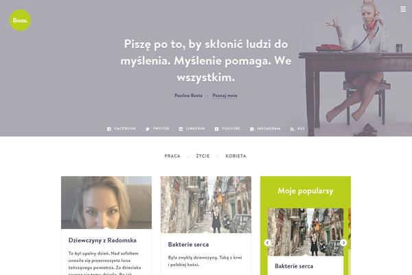 Basta theme site design template sample