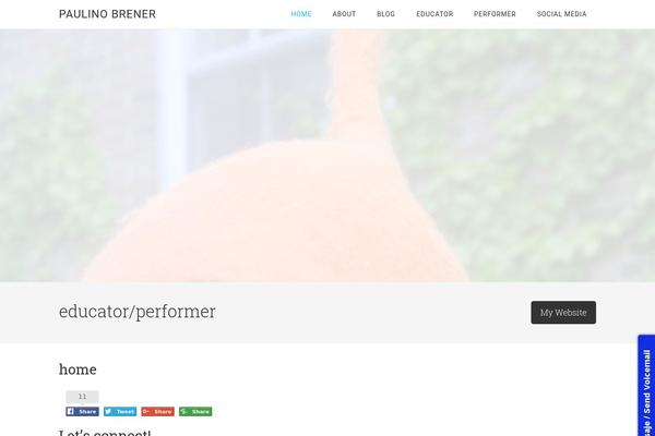 WordPress website example screenshot