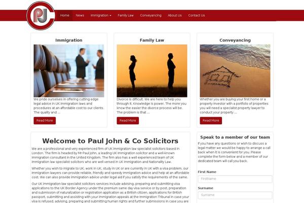 pauljohnandco.co.uk site used Pauljohn