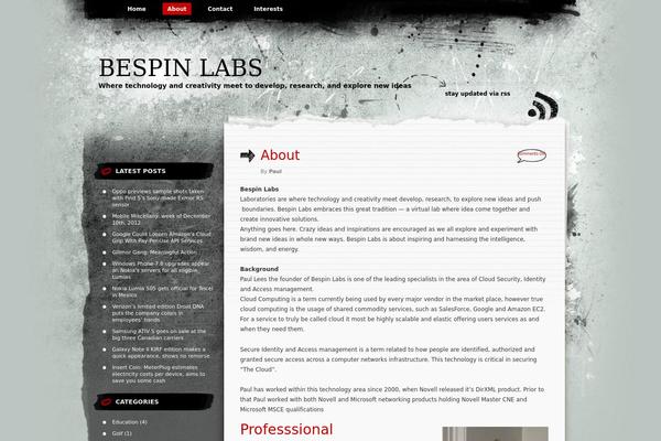 Greyzed theme site design template sample