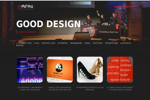 WordPress website example screenshot