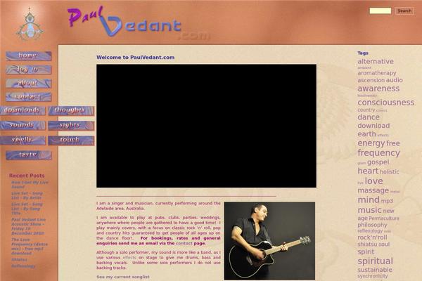paulvedant.com site used Vedant-design