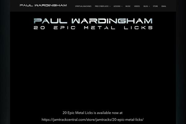 paulwardingham.com site used Music Club 1.4