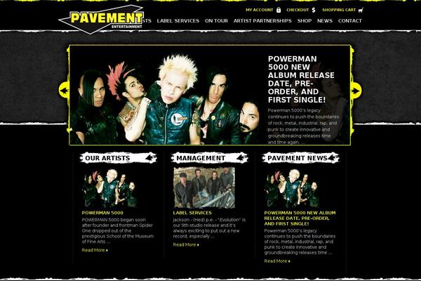 pavementmusic.com site used Pavement