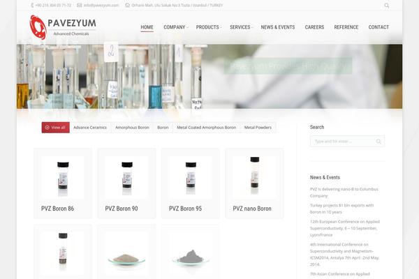 The7 theme site design template sample