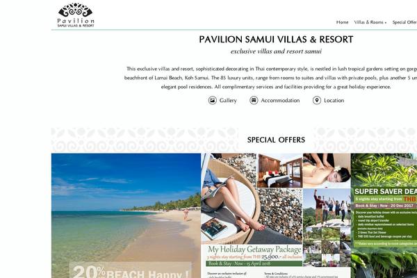 Pavilion theme site design template sample