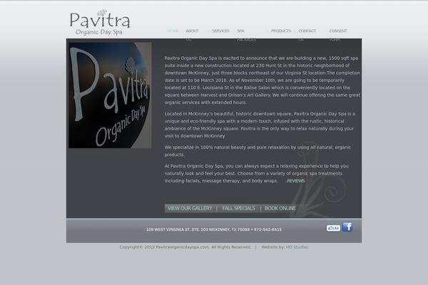 pavitraorganicskincare.com site used Pavitra