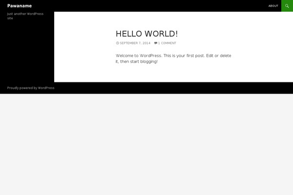 Twenty Fourteen theme site design template sample