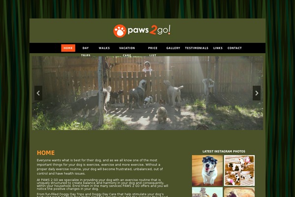 paws2go.ca site used Paws2go