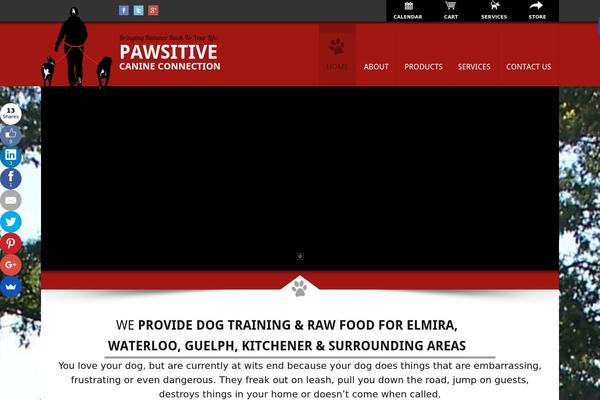 Pawsitive theme site design template sample