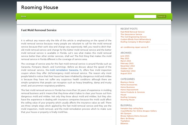 WordPress website example screenshot