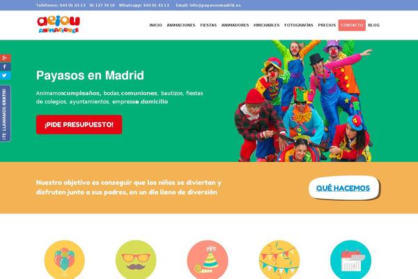 payasosmadrid.es site used Kidscare_child