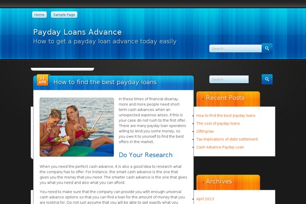 paydayloansadvance.org site used Bloxy Two