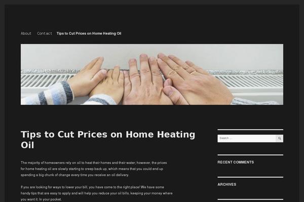 Twenty Sixteen theme site design template sample