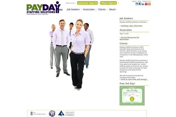 Payday theme site design template sample