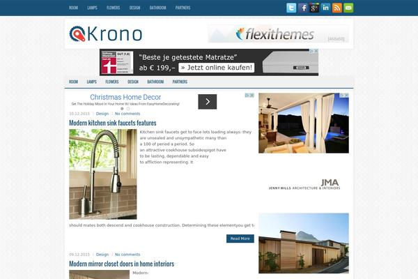 Krono WordPress theme, websites list used Krono theme Krono theme websites examples