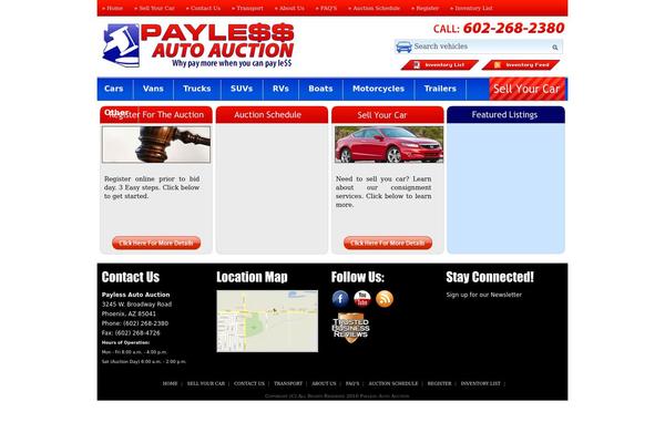 paylessautoauction.com site used Classifiedtheme