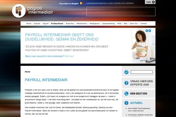 payroll-intermediair.nl site used Mijnthema
