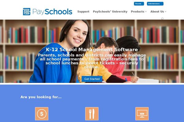 payschools.com site used Payschools-child-theme