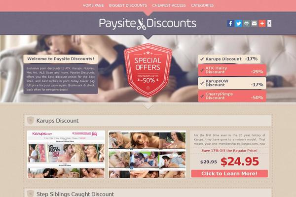 paysitediscounts.com site used Paysitediscounts