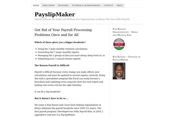 WordPress website example screenshot