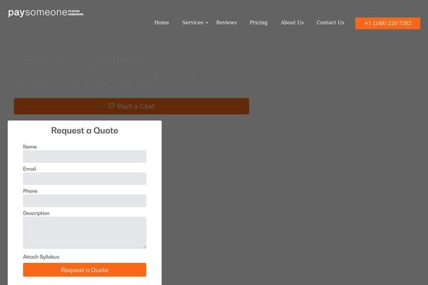 WordPress website example screenshot