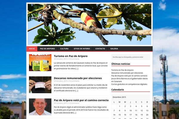 WordPress website example screenshot