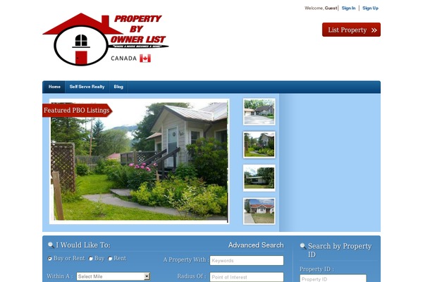 RealEstate theme site design template sample