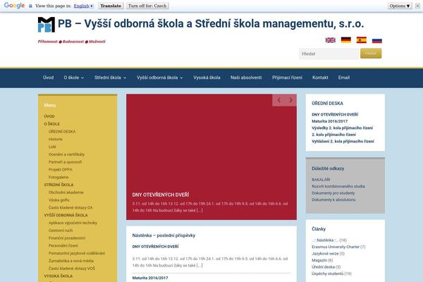 pbvos.cz site used One-page-scroll-pro