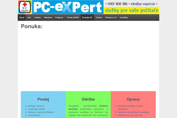 pc-expert.sk site used Responsive-xuan2