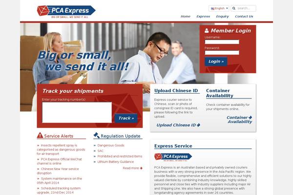 pcaexpress.com.au site used Pcae