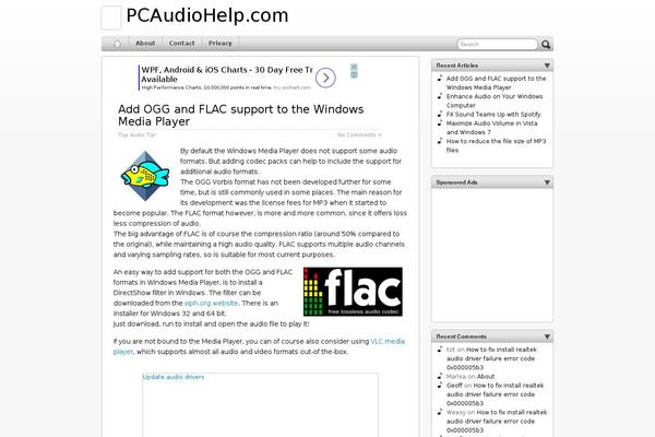 pcaudiohelp.com site used Iblog2