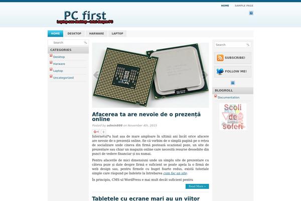 pcfirst.ro site used Blue News