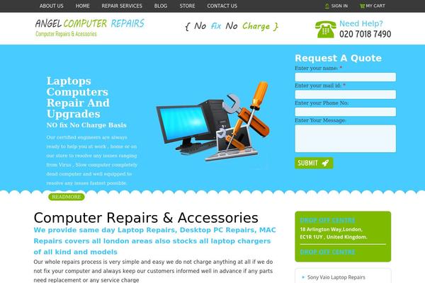 Repairpress-pt theme site design template sample