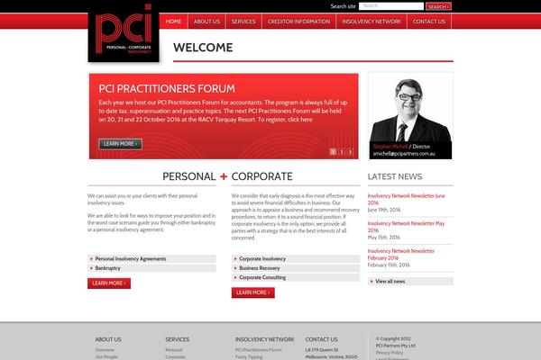 Pci theme site design template sample