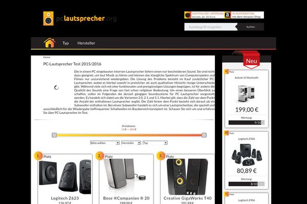 pclautsprecher.org site used Produkttests