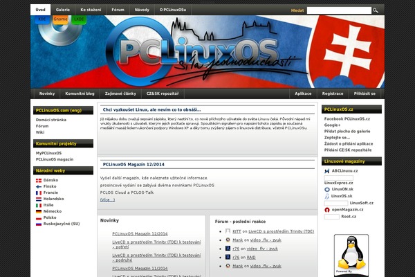 pclinuxos.cz site used Memento.free-pclinuxos