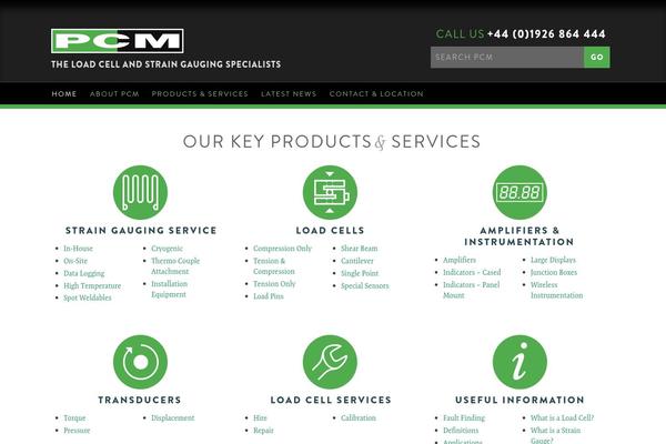 Pcm theme site design template sample