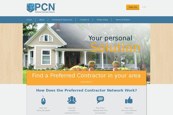 Pcn theme site design template sample