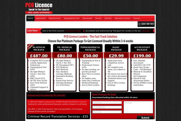 pco-licence.com site used Pco