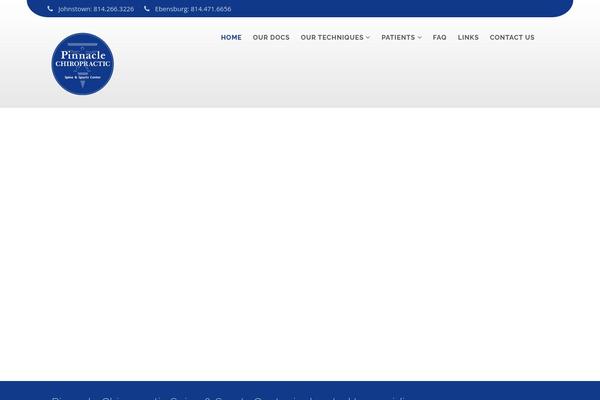 Chiropractor theme site design template sample