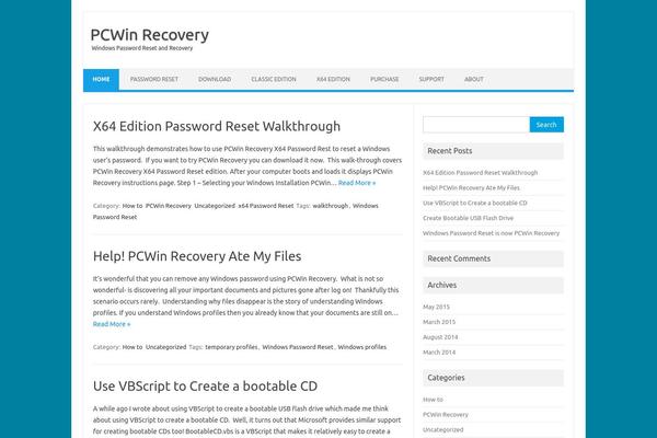 WordPress website example screenshot