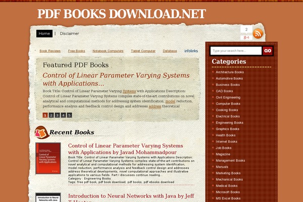 pdfbooksdownload.net site used Recipy