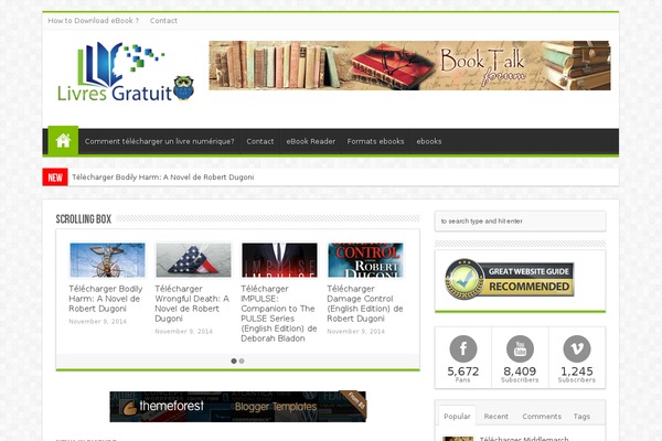 pdfgratuitepub.fr site used Sahifa