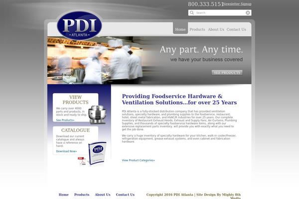 Pdi theme site design template sample