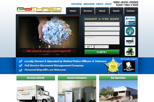 WordPress website example screenshot
