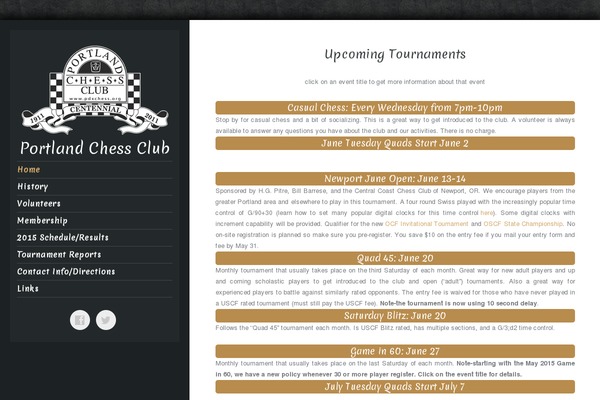 pdxchess.org site used Luminescence-lite-child