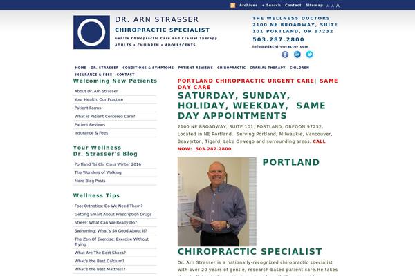 pdxchiropractor.com site used Strasser