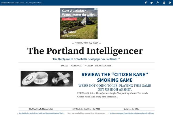 pdxintelligencer.com site used NewsFrame